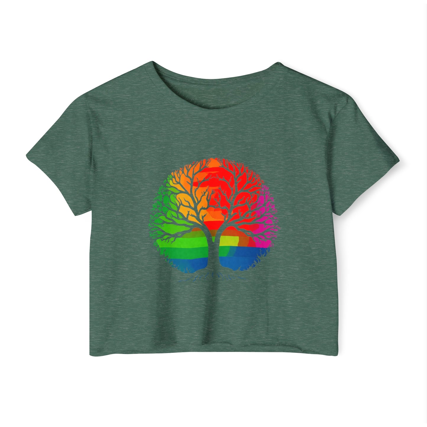 Pride Month Tree Crop Top