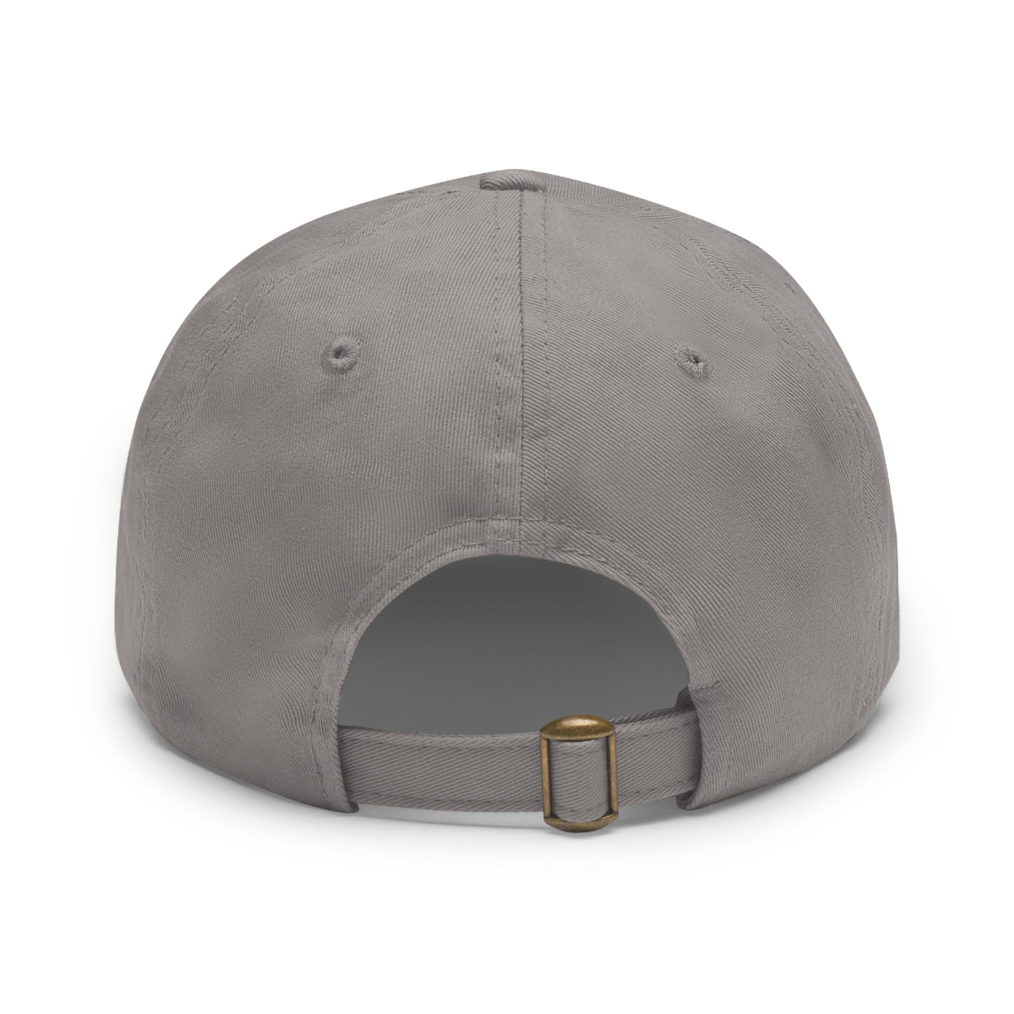 Custom Design Dad Hat with Leather Patch (Rectangle)