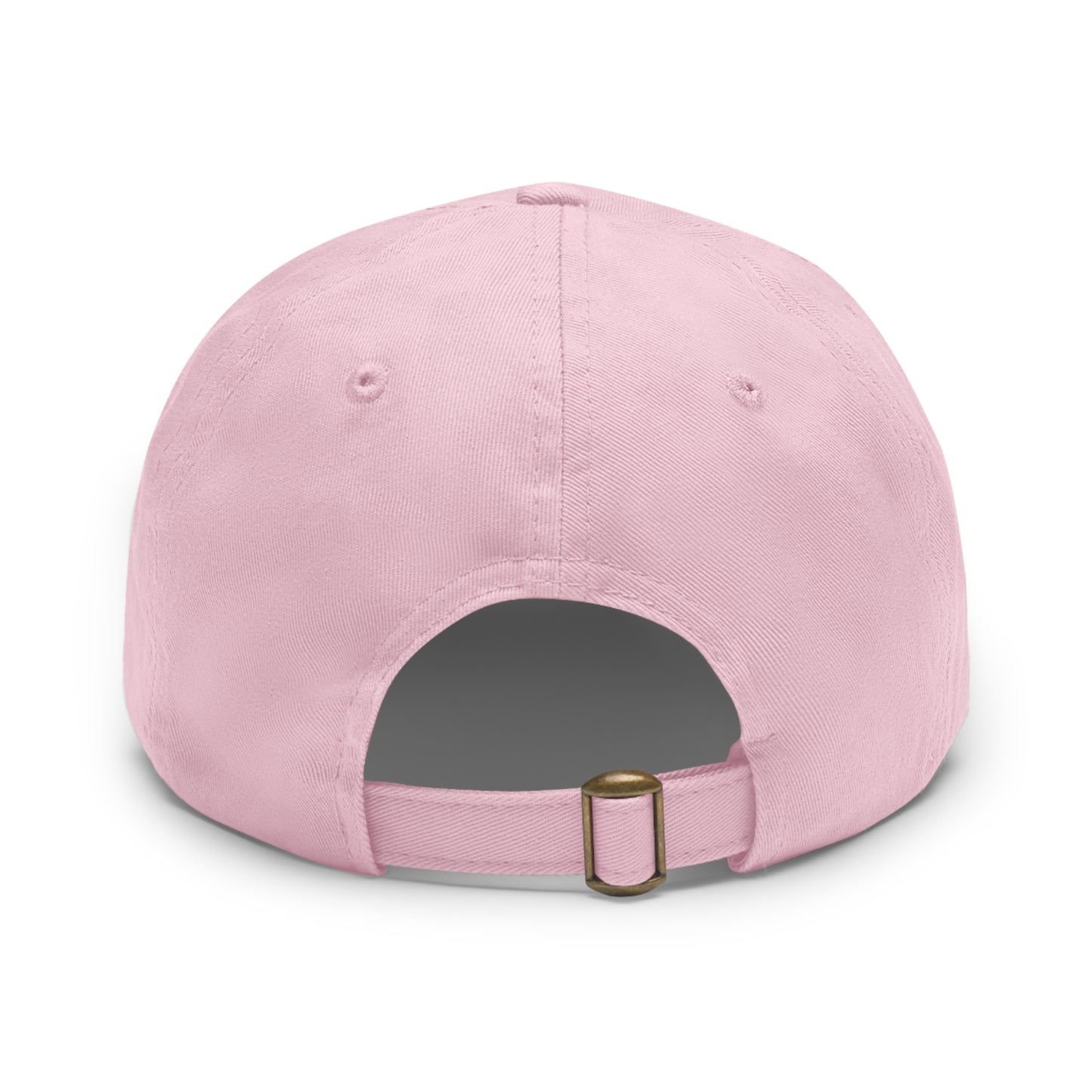 Custom Design Dad Hat with Leather Patch (Rectangle)