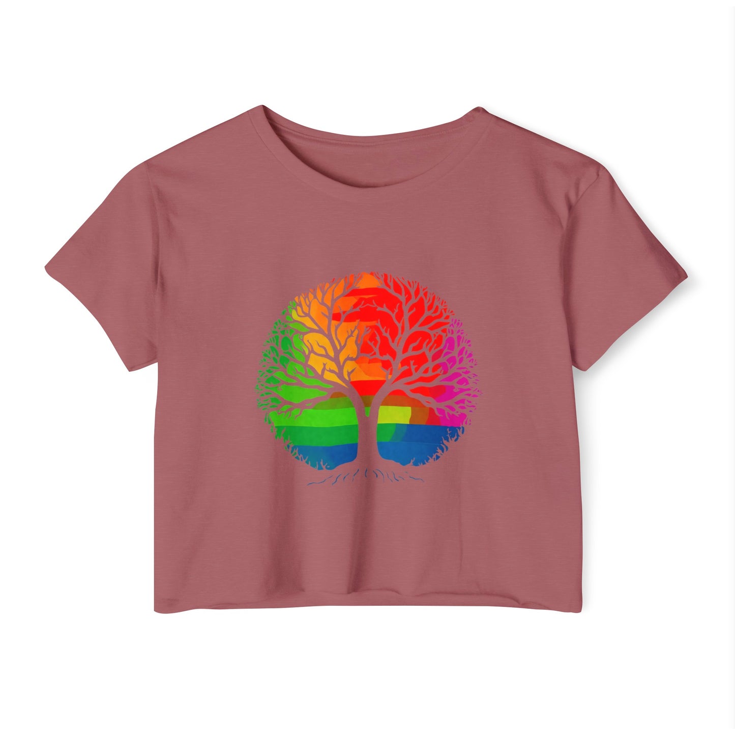 Pride Month Tree Crop Top