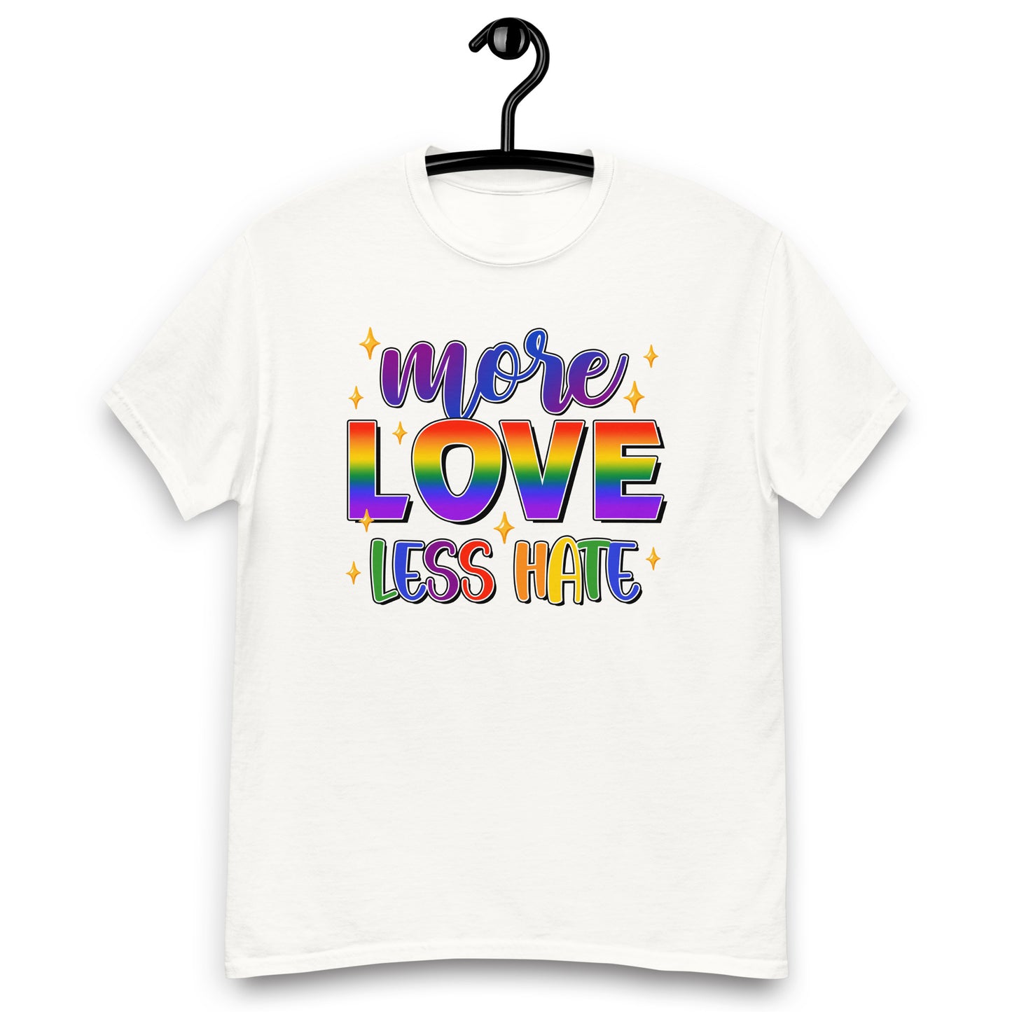 More Love Less Hate LGBTQ T shirt