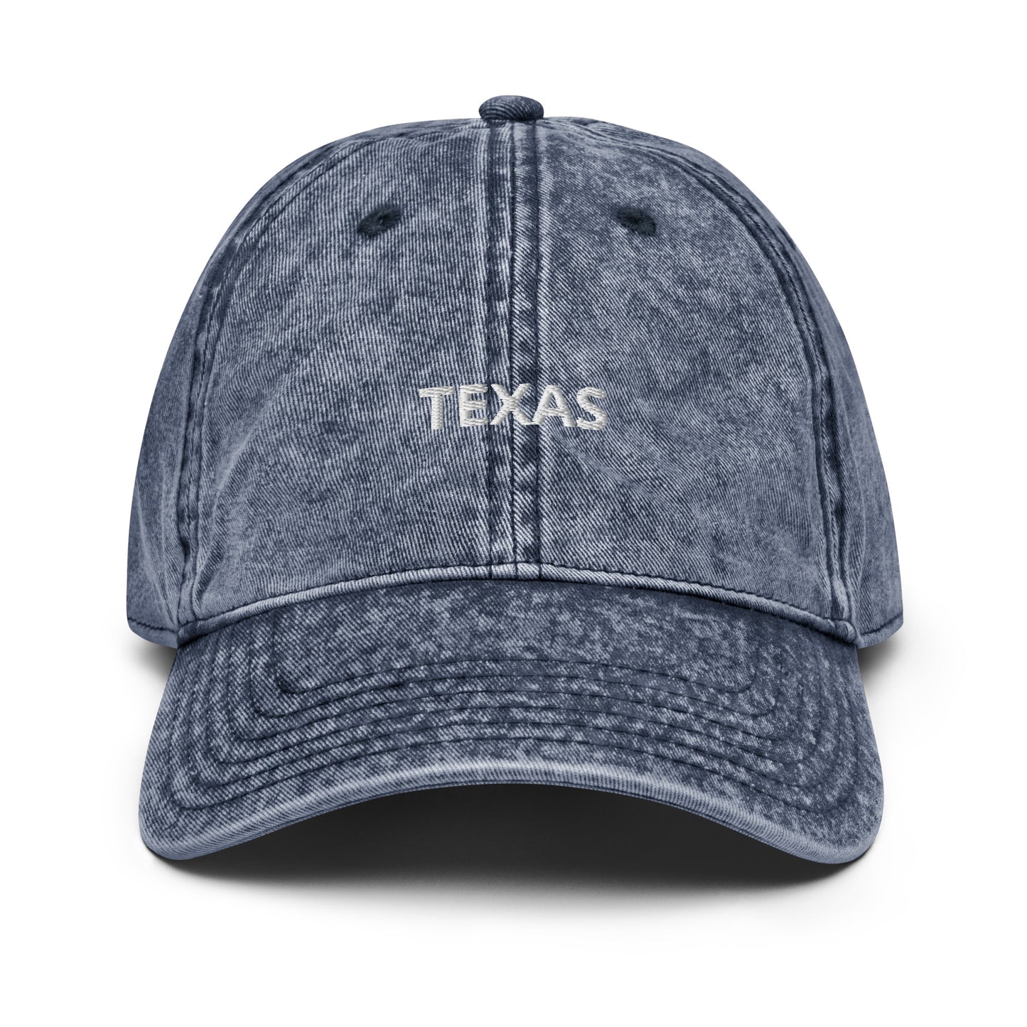 Texas Embroidered Vintage Cotton Twill Cap